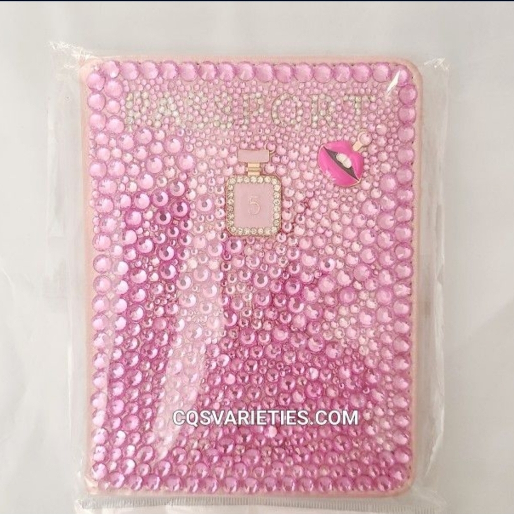 New Passport Holder Blinged Out Passport Holder Rhinestones Covered Passport